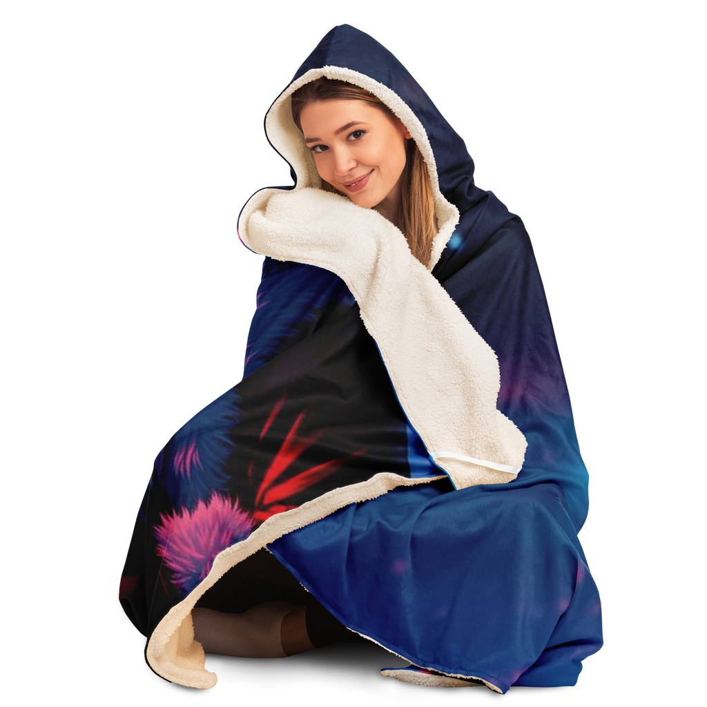 Naughty or Nice - Hooded Blanket