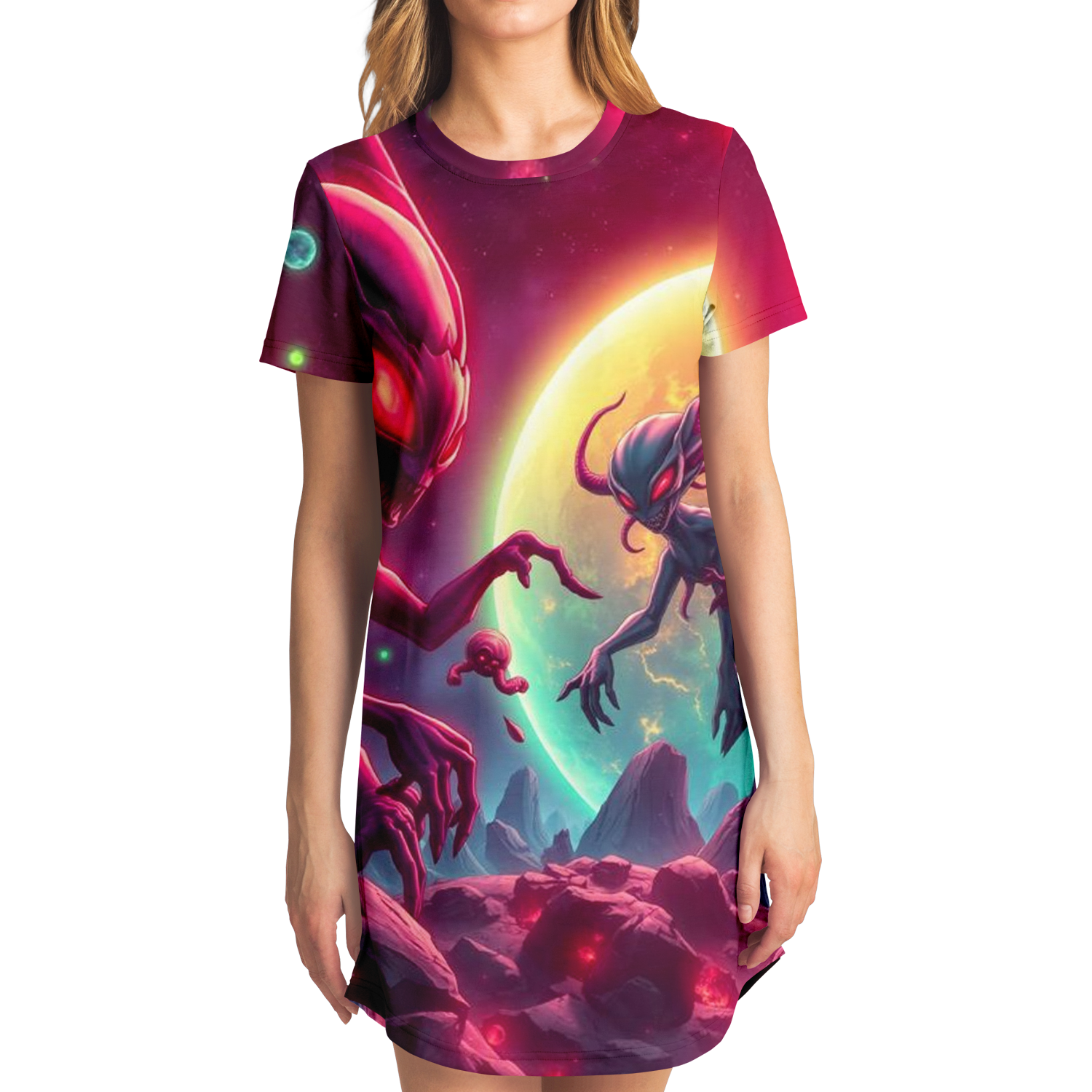 Red Planet - ShirtDress