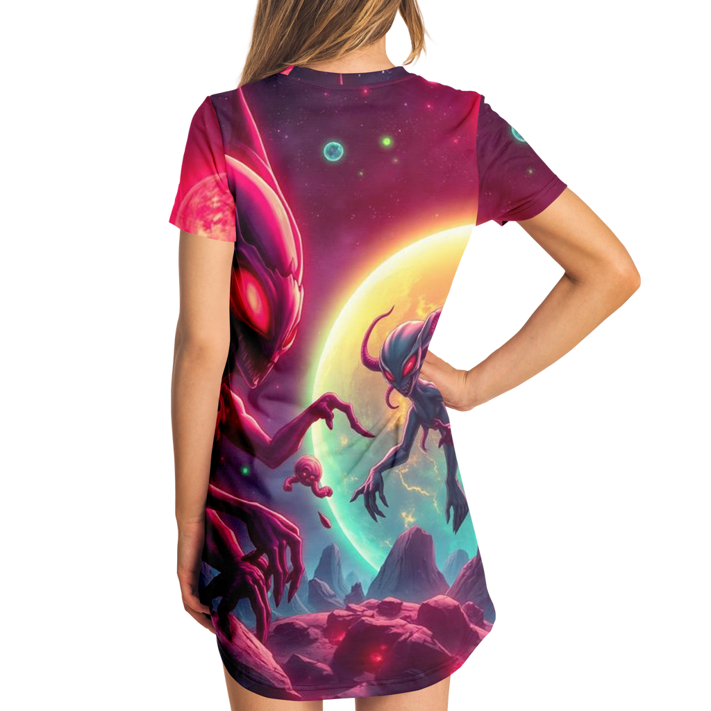 Red Planet - ShirtDress