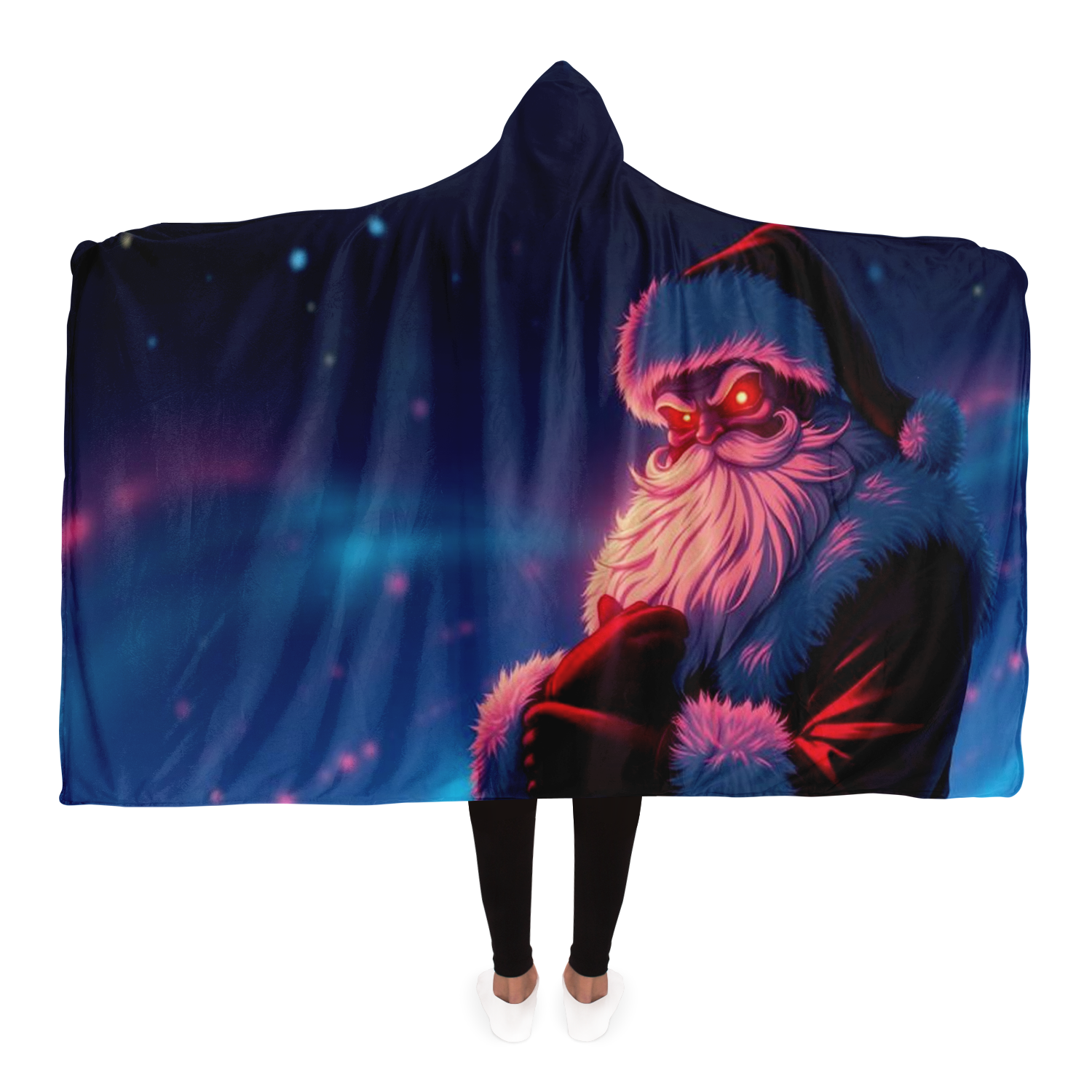 Naughty or Nice - Hooded Blanket